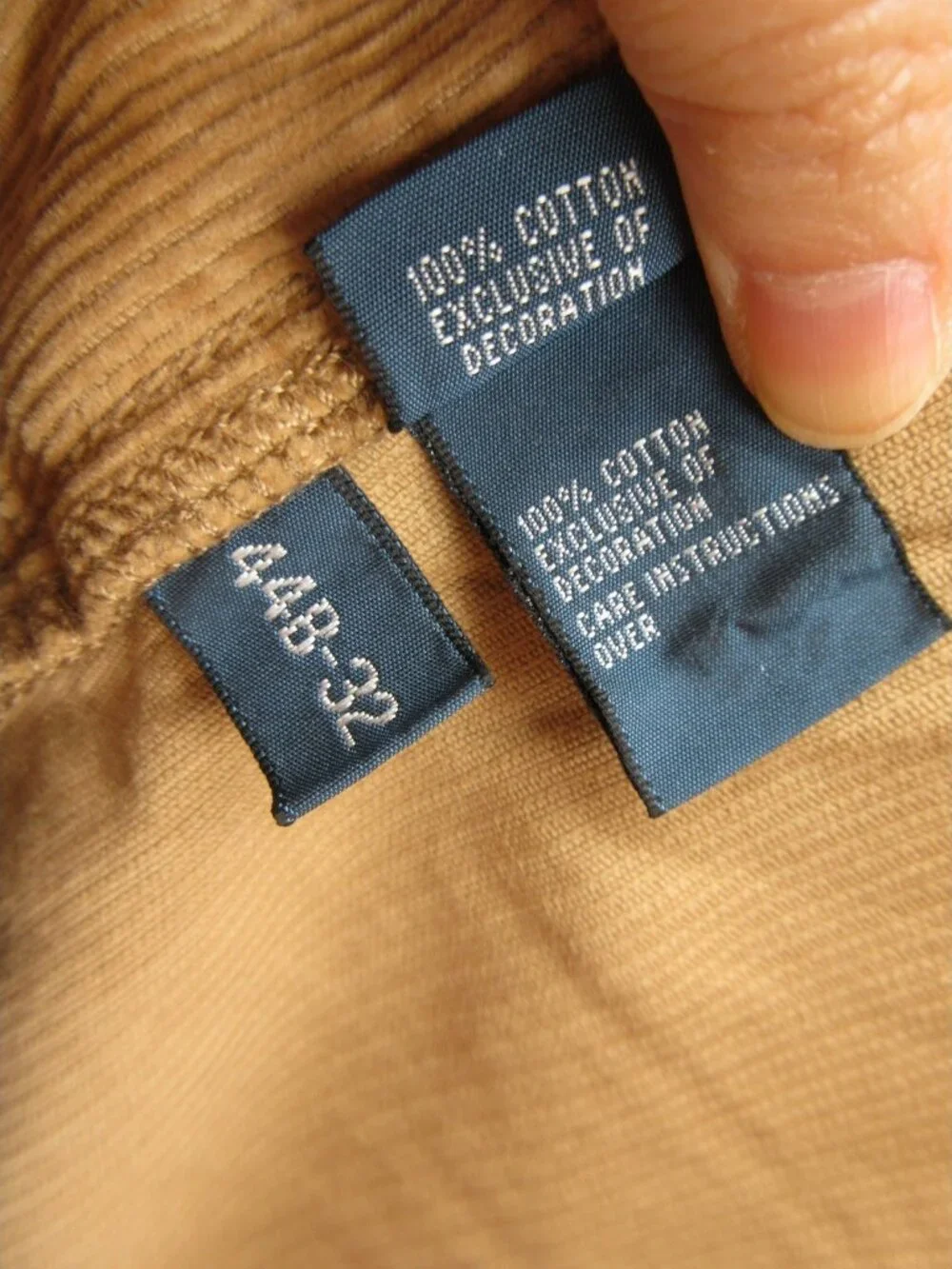 Polo Ralph Lauren Pants 44X32 Big Corduroy Classic 867 Chino Heritage